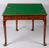 GEORGE III FIGURED MAHOGANY GA