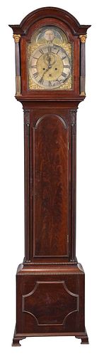 GEORGE III FIGURED MAHOGANY GILT