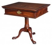 GEORGE III FIGURED MAHOGANY RA