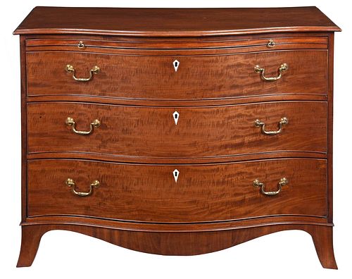 GEORGE III FIGURED MAHOGANY