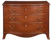 GEORGE III FIGURED MAHOGANY SE