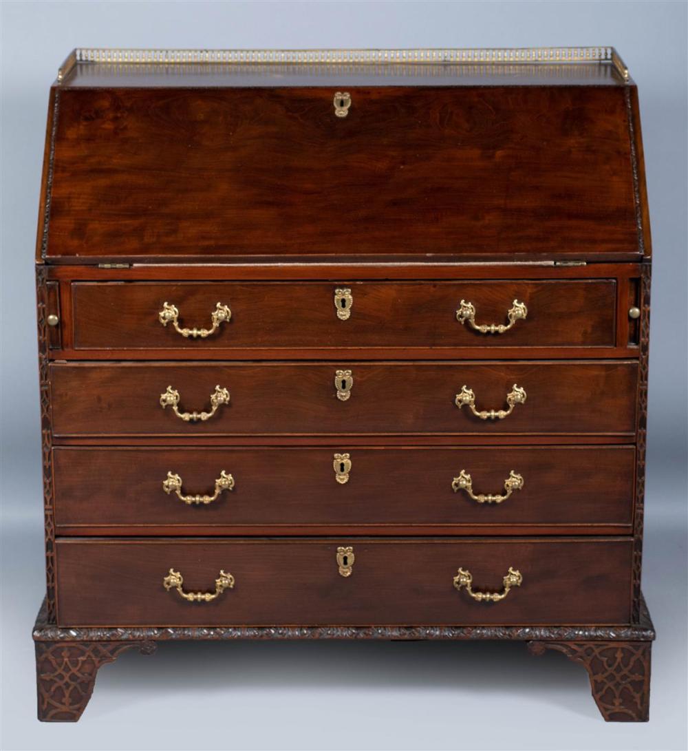 GEORGE III GILT-BRASS MOUNTED