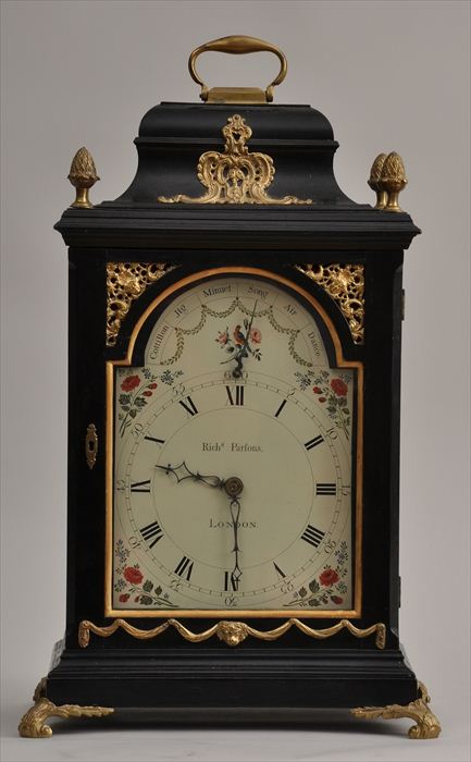 GEORGE III GILT-METAL MOUNTED BLACK