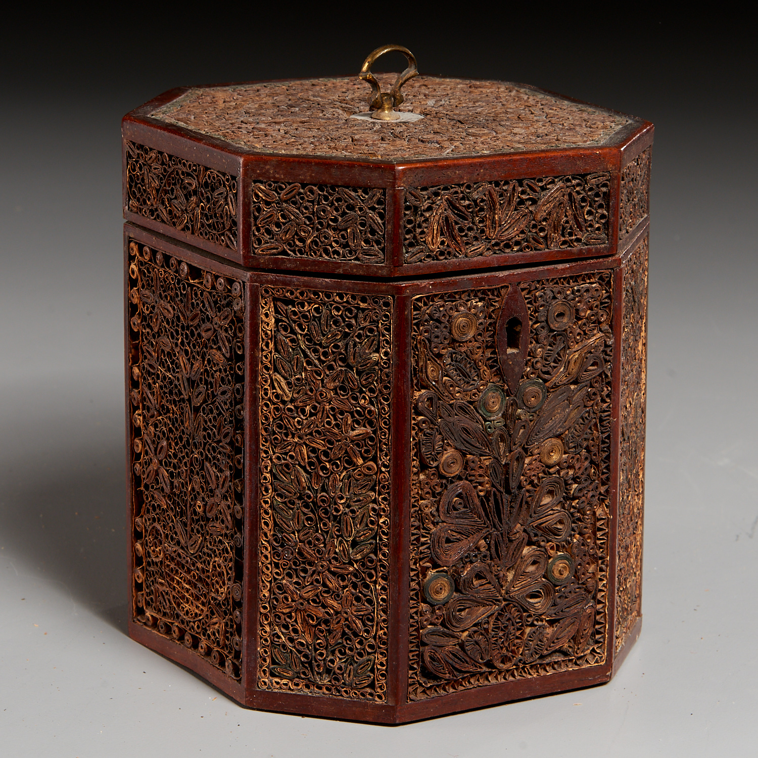 GEORGE III GILT ROLLED PAPER TEA