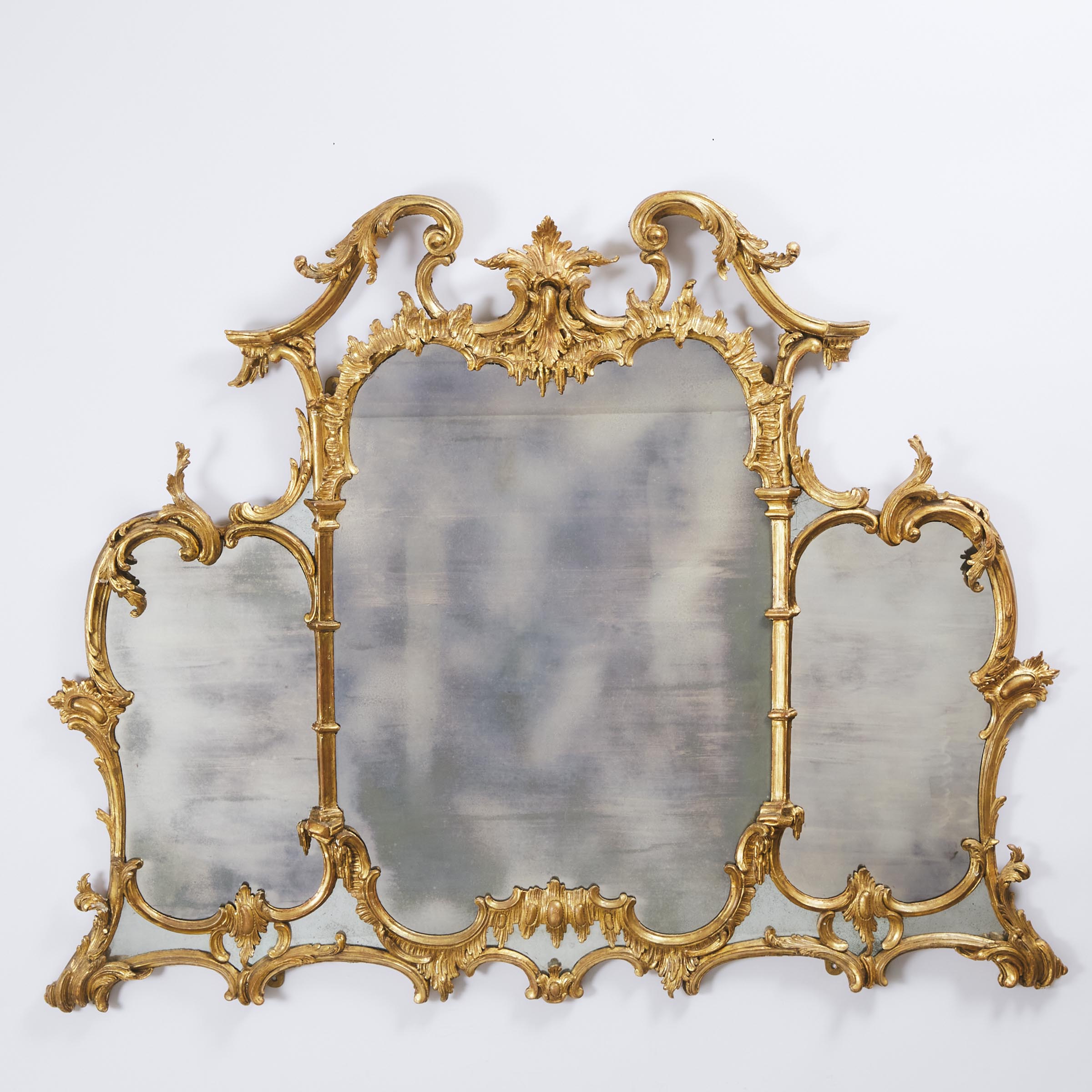 George III Giltwood Triptych