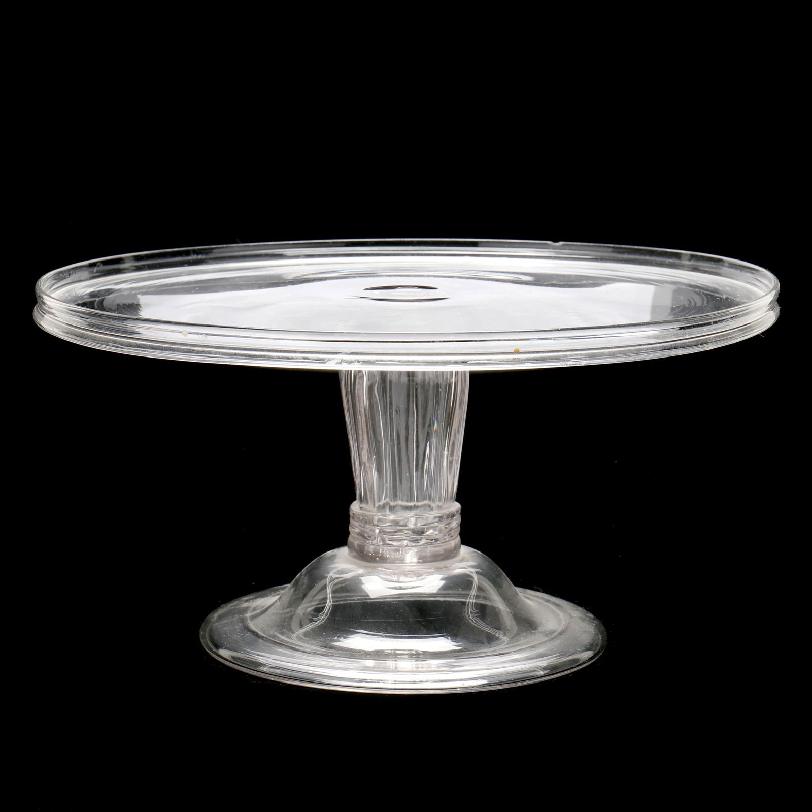 GEORGE III GLASS TAZZA / CAKE