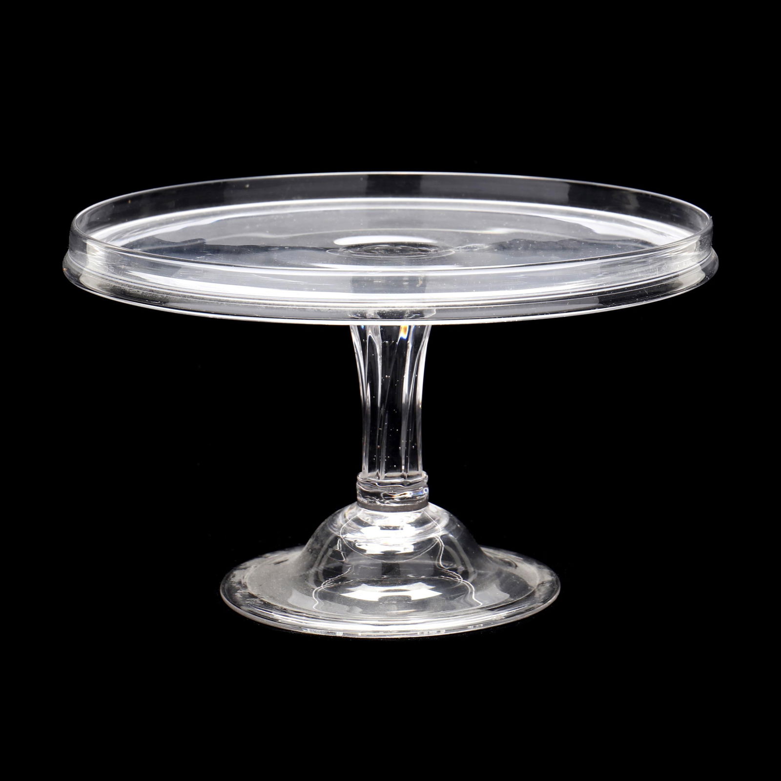 GEORGE III GLASS TAZZA / CAKE