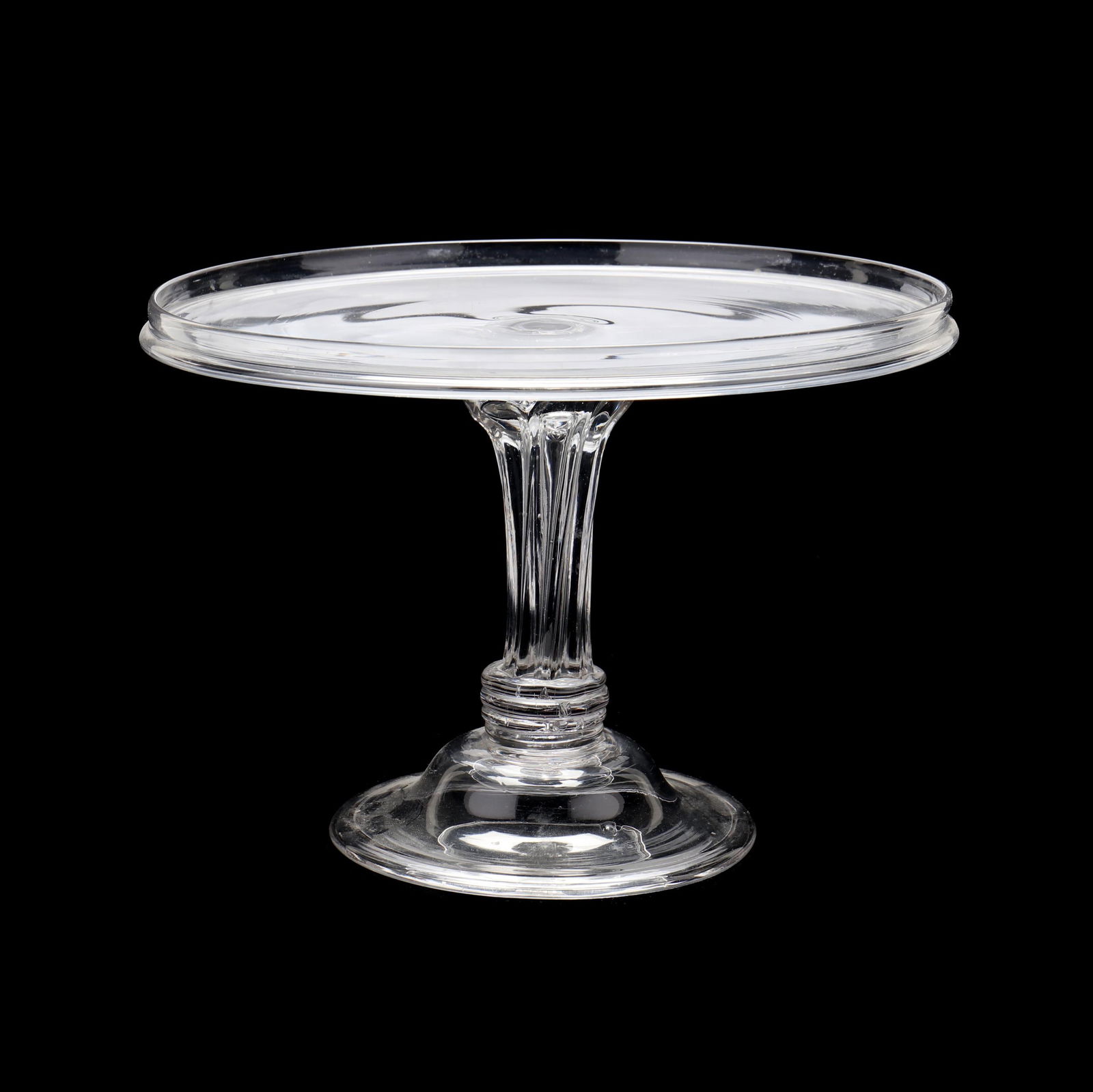 GEORGE III GLASS TAZZA / CAKE