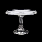 GEORGE III GLASS TAZZA / CAKE