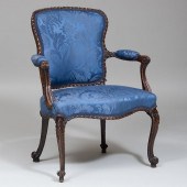 GEORGE III GRAIN PAINTED ARMCH