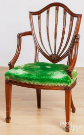 GEORGE III HEPPLEWHITE ARMCHAI