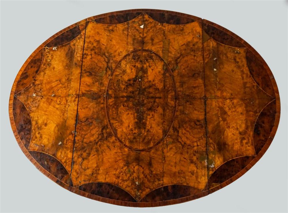 GEORGE III INLAID BURL WALNUT