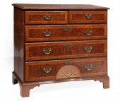 GEORGE III INLAID BURL WALNUT