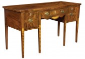 GEORGE III INLAID FIGURED MAHO