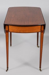 GEORGE III INLAID FIGURED MAHO