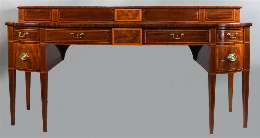 GEORGE III INLAID MAHOGANY AND