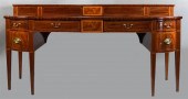 GEORGE III INLAID MAHOGANY AND