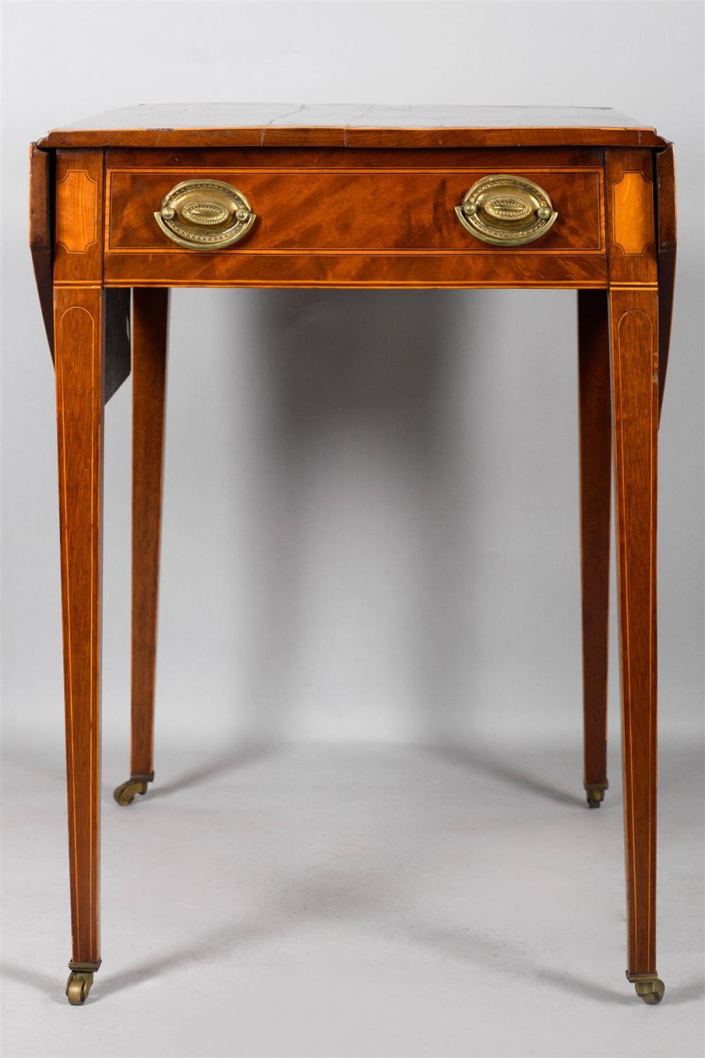 GEORGE III INLAID MAHOGANY AND