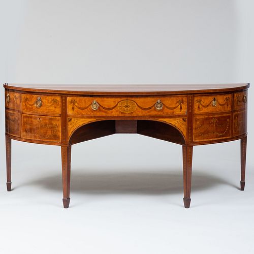 GEORGE III INLAID MAHOGANY AND