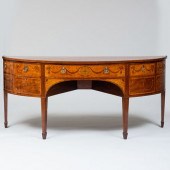 GEORGE III INLAID MAHOGANY AND