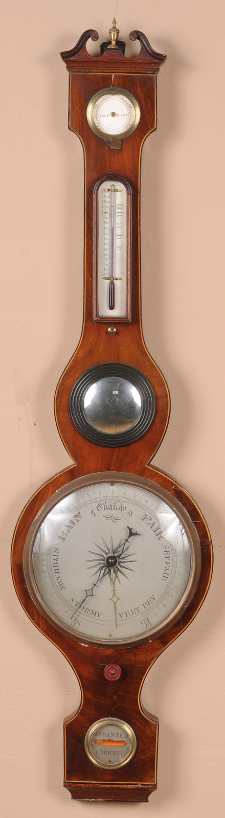 GEORGE III INLAID MAHOGANY BANJO