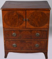 GEORGE III INLAID MAHOGANY BED