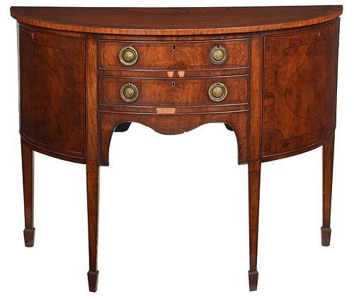 GEORGE III INLAID MAHOGANY BOW