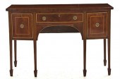 George III inlaid mahogany bow