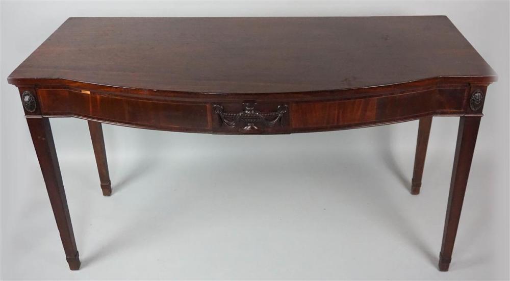 GEORGE III INLAID MAHOGANY BOWFRONT