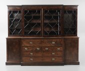 George III Inlaid Mahogany Bre