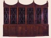 George III inlaid mahogany bre