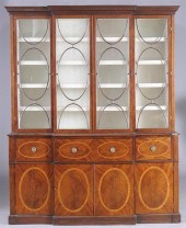 GEORGE III INLAID MAHOGANY BRE