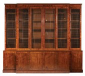 GEORGE III INLAID MAHOGANY BRE