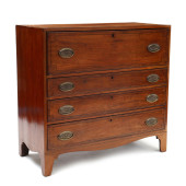 GEORGE III INLAID MAHOGANY BUT