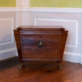 GEORGE III INLAID MAHOGANY CEL
