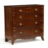 GEORGE III INLAID MAHOGANY CHE