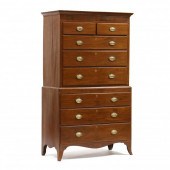 GEORGE III INLAID MAHOGANY CHE