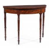 GEORGE III INLAID MAHOGANY DEM