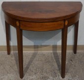GEORGE III INLAID MAHOGANY DEM
