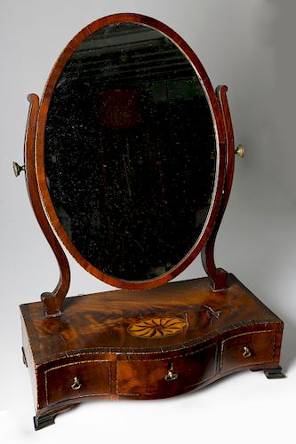 GEORGE III INLAID MAHOGANY DRESSING
