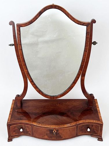 GEORGE III INLAID MAHOGANY DRESSING