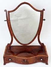 GEORGE III INLAID MAHOGANY DRE
