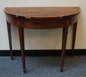 GEORGE III INLAID MAHOGANY FOL