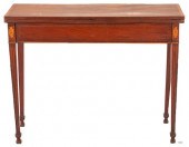 GEORGE III INLAID MAHOGANY GAM
