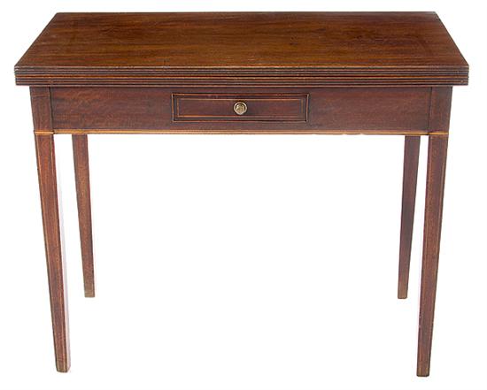 George III inlaid mahogany games
