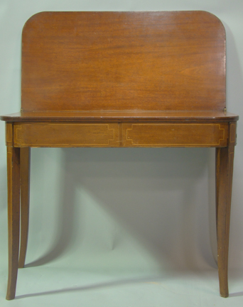 GEORGE III INLAID MAHOGANY GAMES