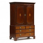GEORGE III INLAID MAHOGANY LIN