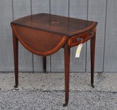 GEORGE III INLAID MAHOGANY OVA
