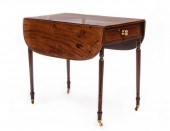 GEORGE III INLAID MAHOGANY PEM