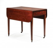 GEORGE III INLAID MAHOGANY PEM